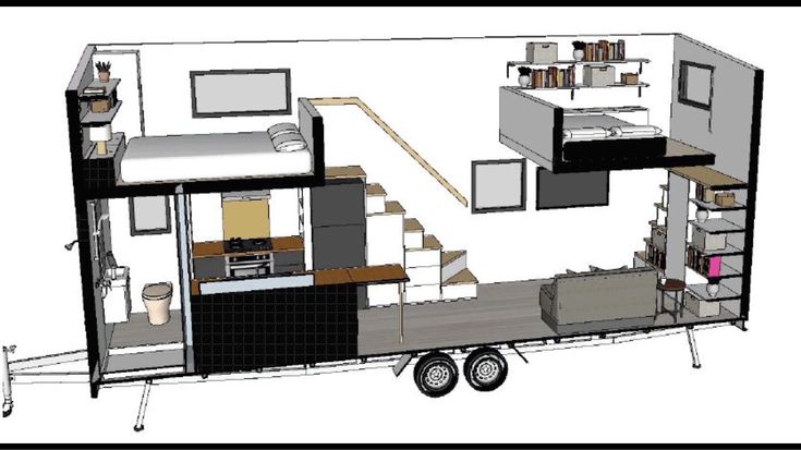 Tiny house ve bungalov konsept görseli 21